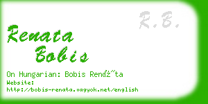 renata bobis business card
